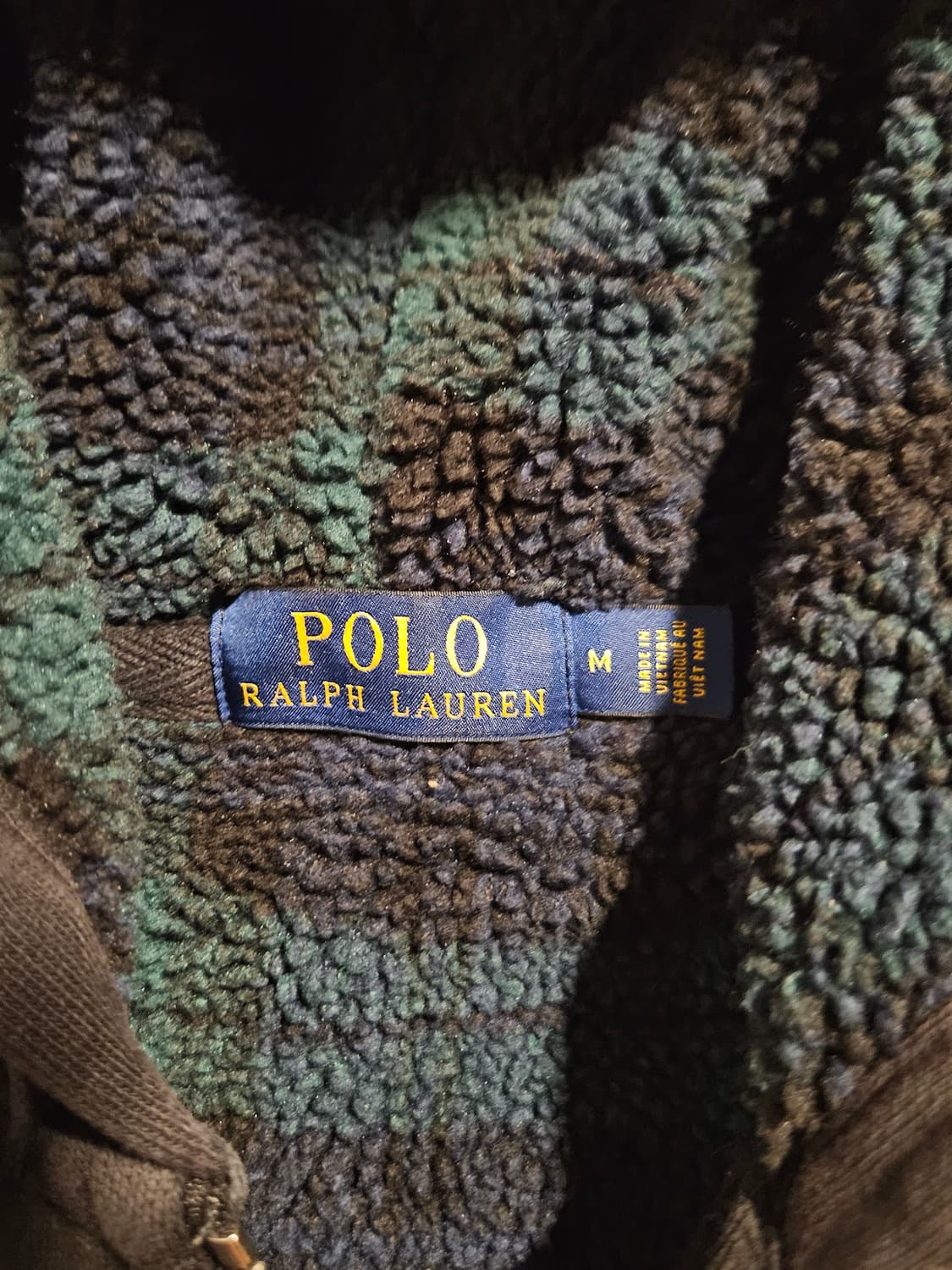 폴로 랄프로렌 블랙 플리스 후드집업 상품이미지2