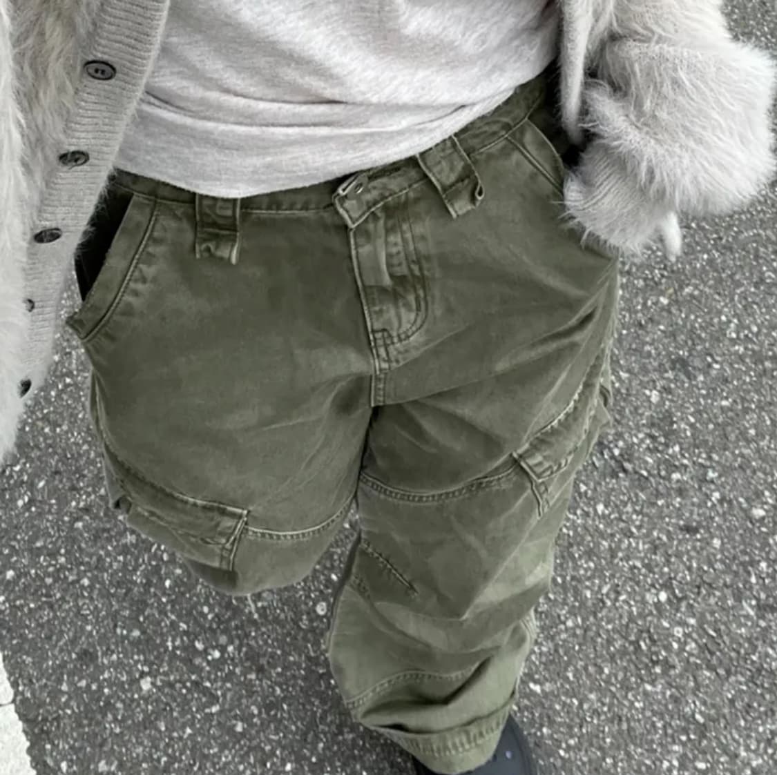 카키 카고 팬츠 상품이미지3