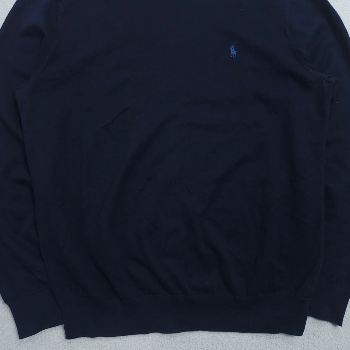 폴로 랄프 로렌 신형 QR 피마 코튼 니트 L 네이비 상품이미지5