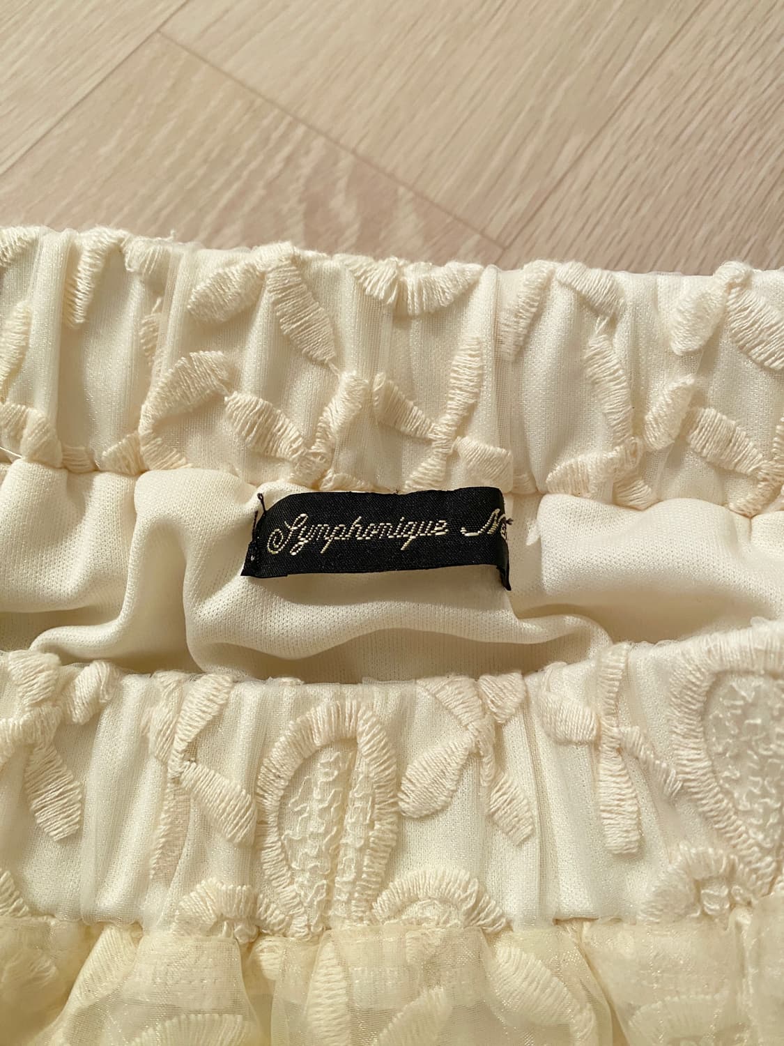 Ivory Crochet Floral Lace Mini Skirt 상품이미지5