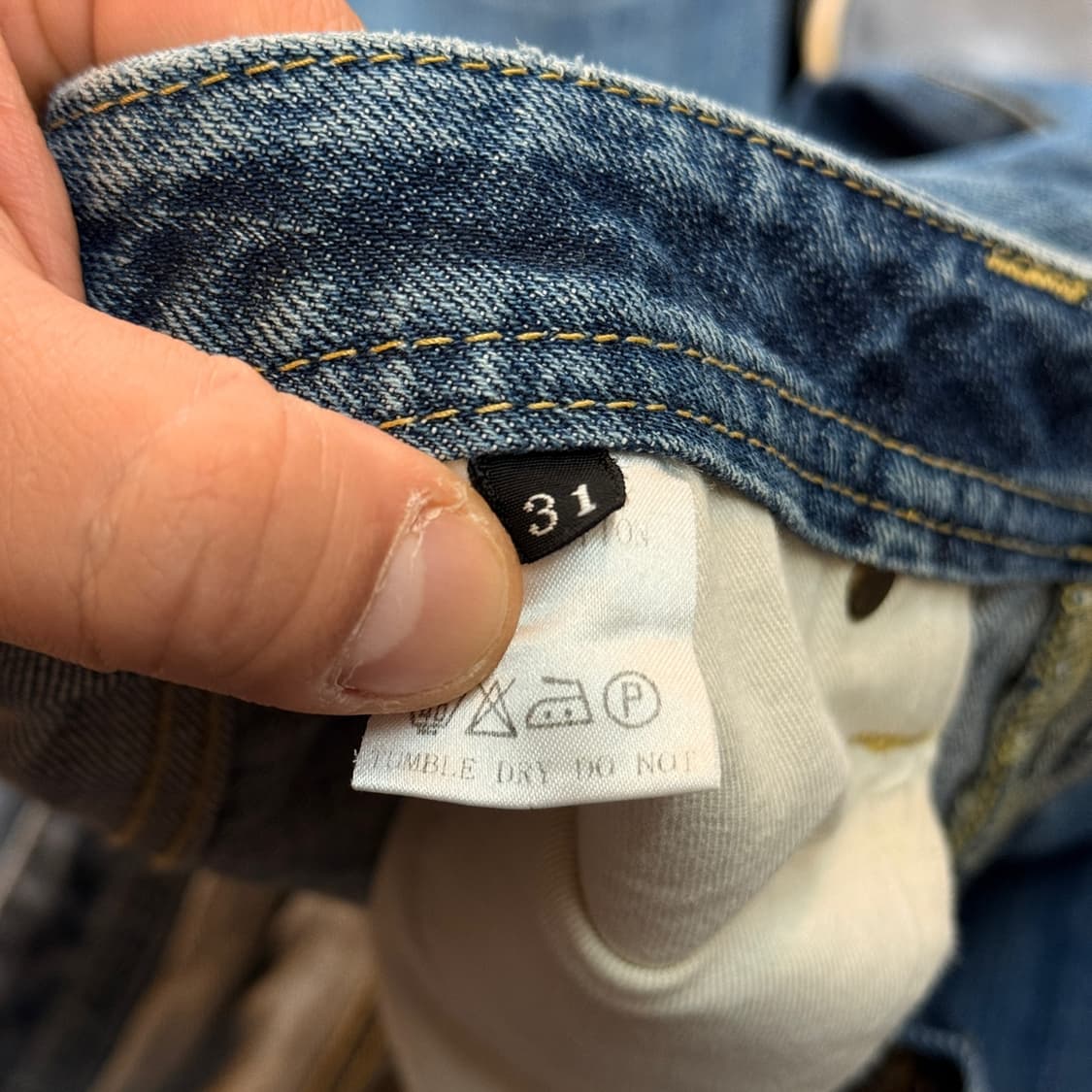 SOMET 일본생산 신치백 데님 실측 34 상품이미지9