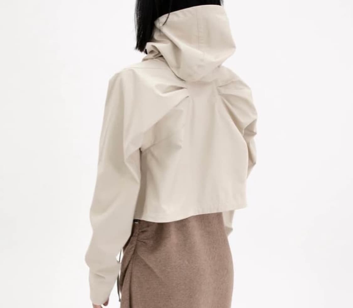 울리카 상투스 우먼 윙본 쉘 자켓 베이지 M 상품이미지2