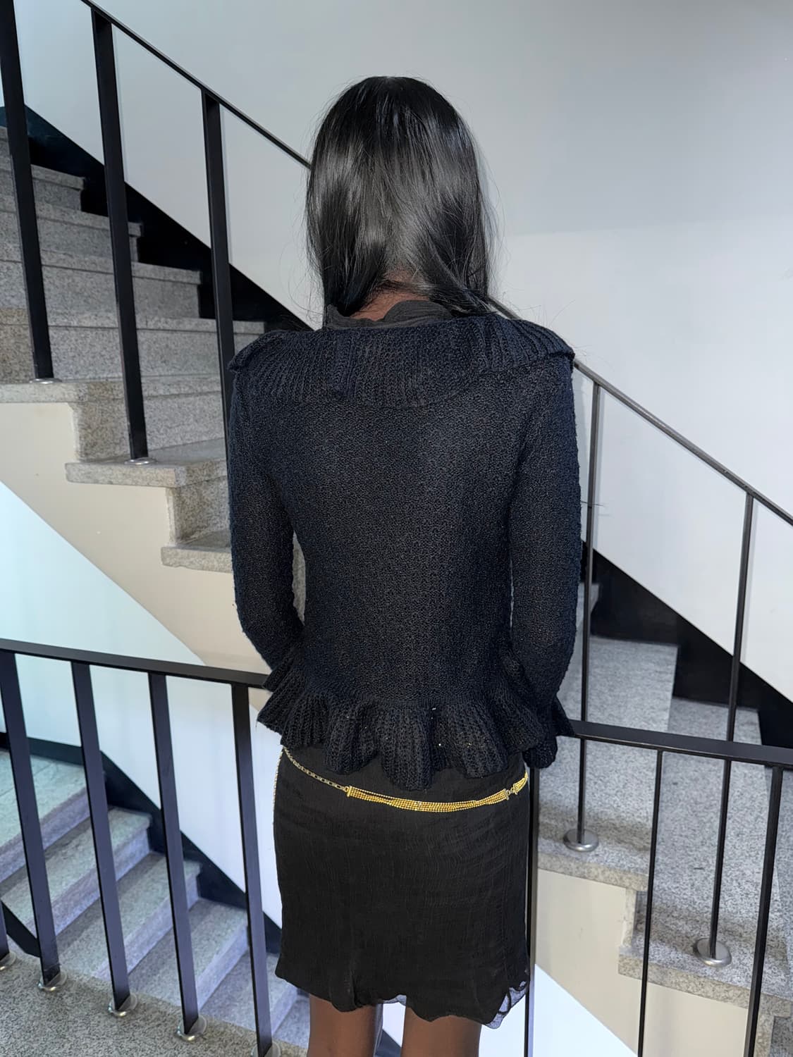 ruffle knit cardigan 상품이미지4