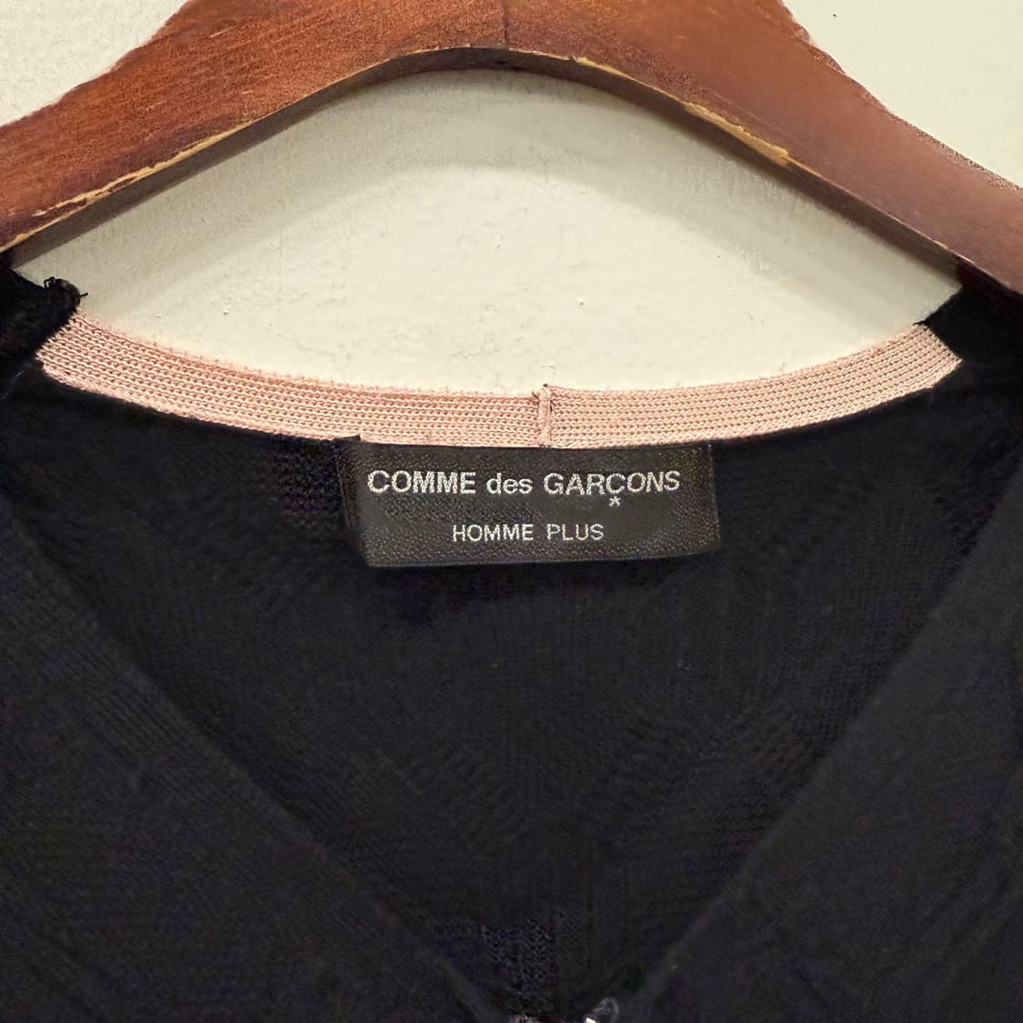 COMME des GARCONS HOMME 100 울소재 집업 니트 가디 상품이미지5