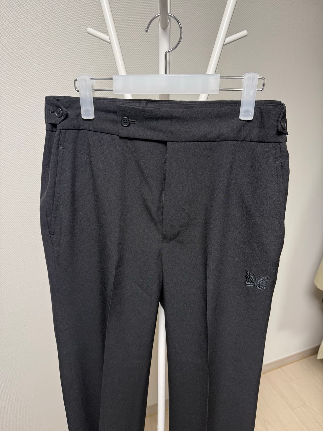 니들스 와이드 슬랙스 팬츠 블랙(m) 상품이미지2