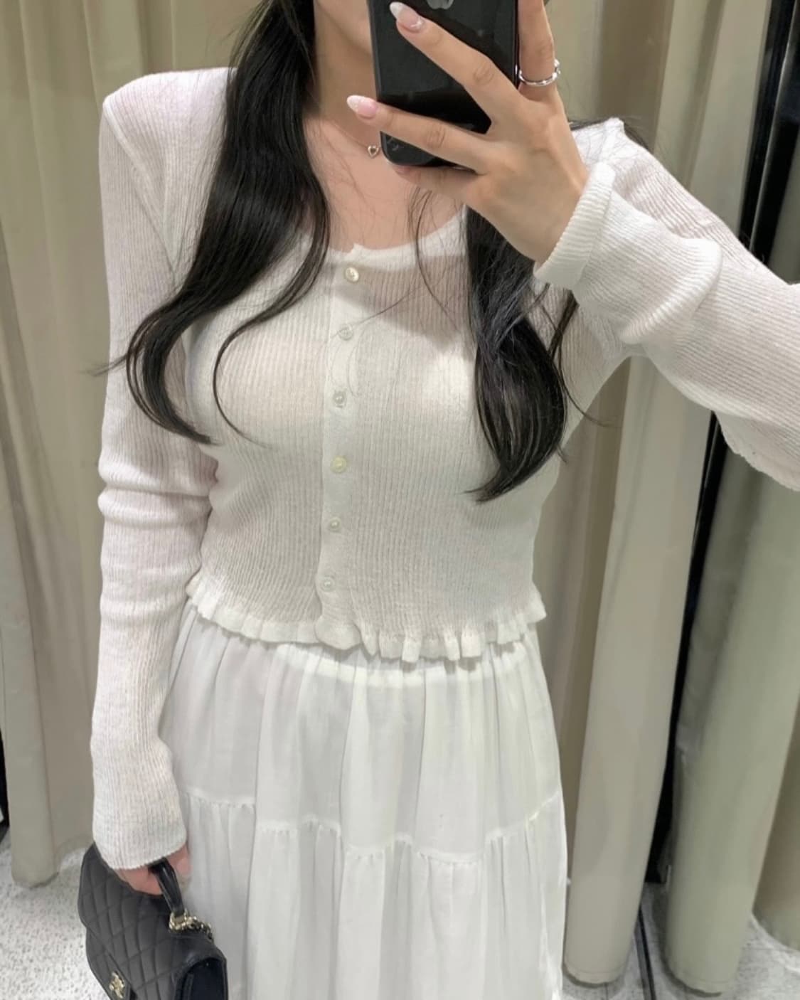 [새제품]리브아워 써머 린넨 가디건 아이보리 상품이미지1
