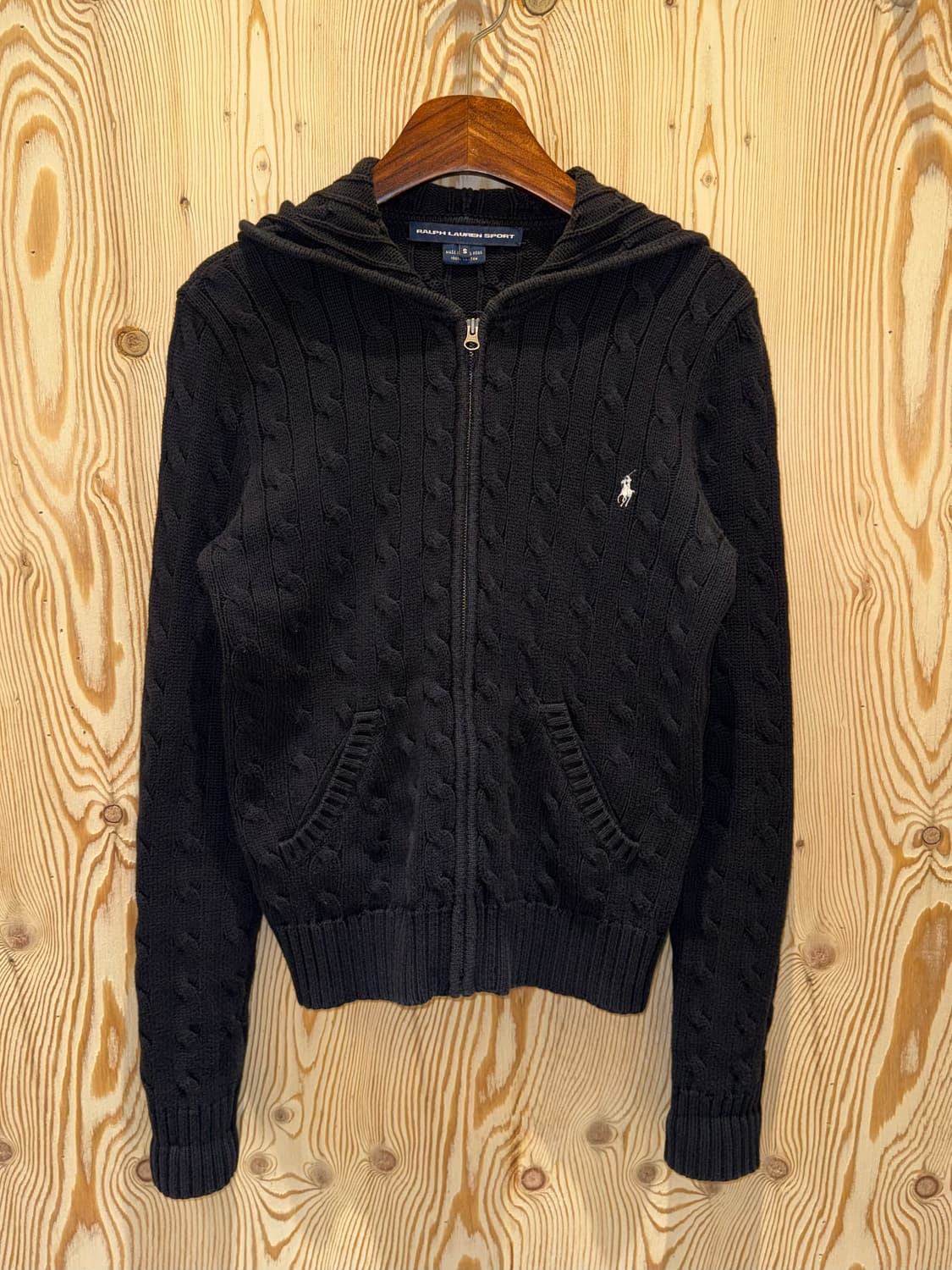 폴로 랄프로렌 케이블 니트 후드집업 상품이미지2