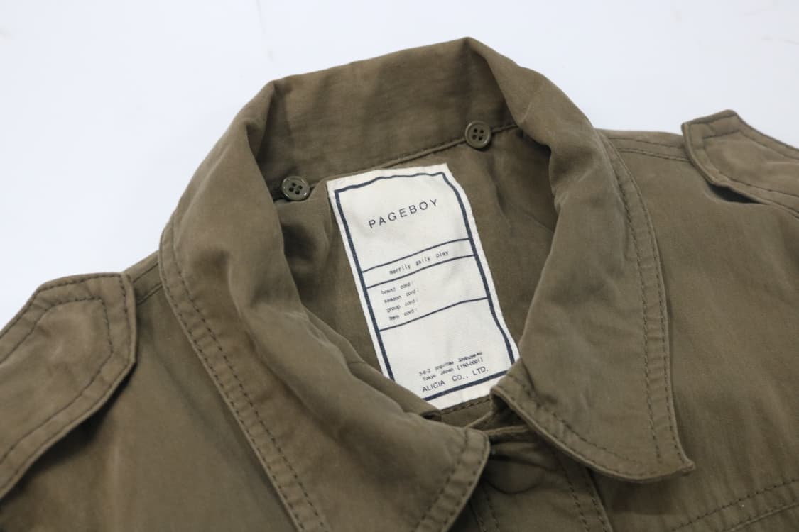 PAGEBOY 페이지보이 카키 빈티지 워크 자켓 상품이미지5