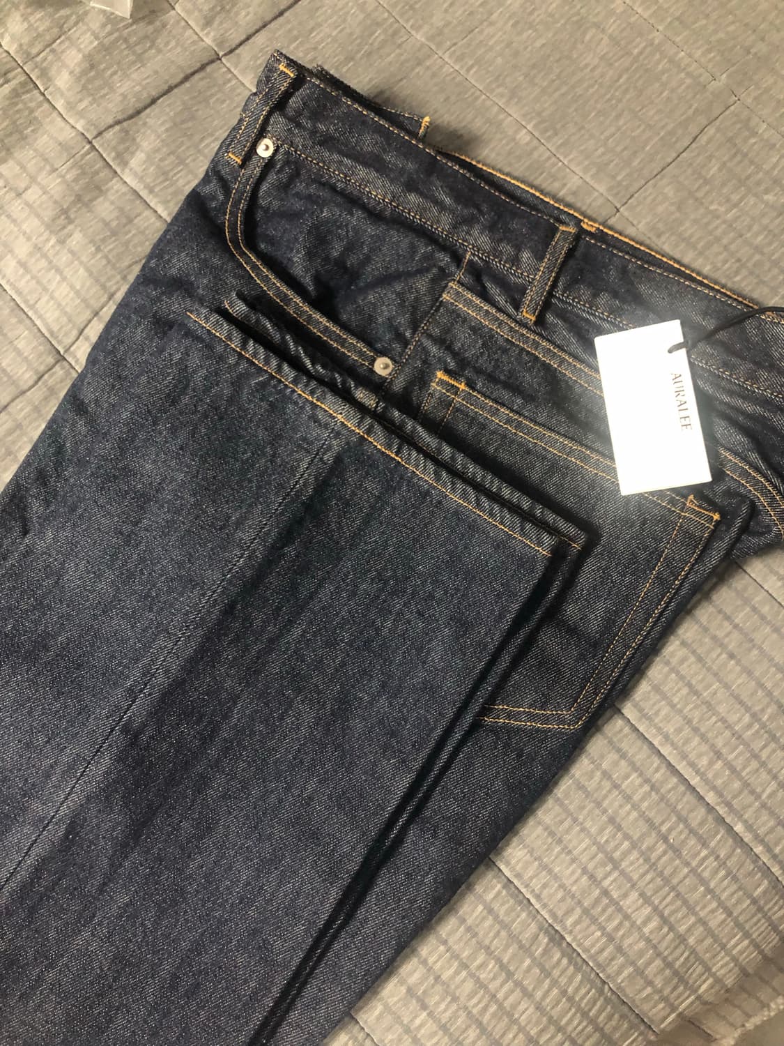 [30]Auralee 오라리 하드 트위스트 데님 5p 인디고 상품이미지2