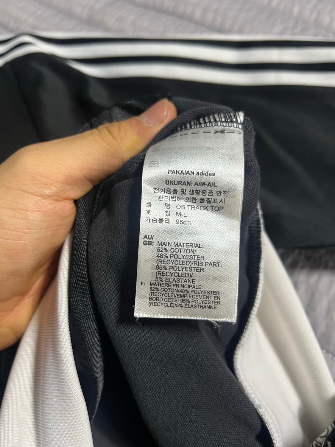 여성) 아디다스 크롭 트랙 자켓 M-L 상품이미지6