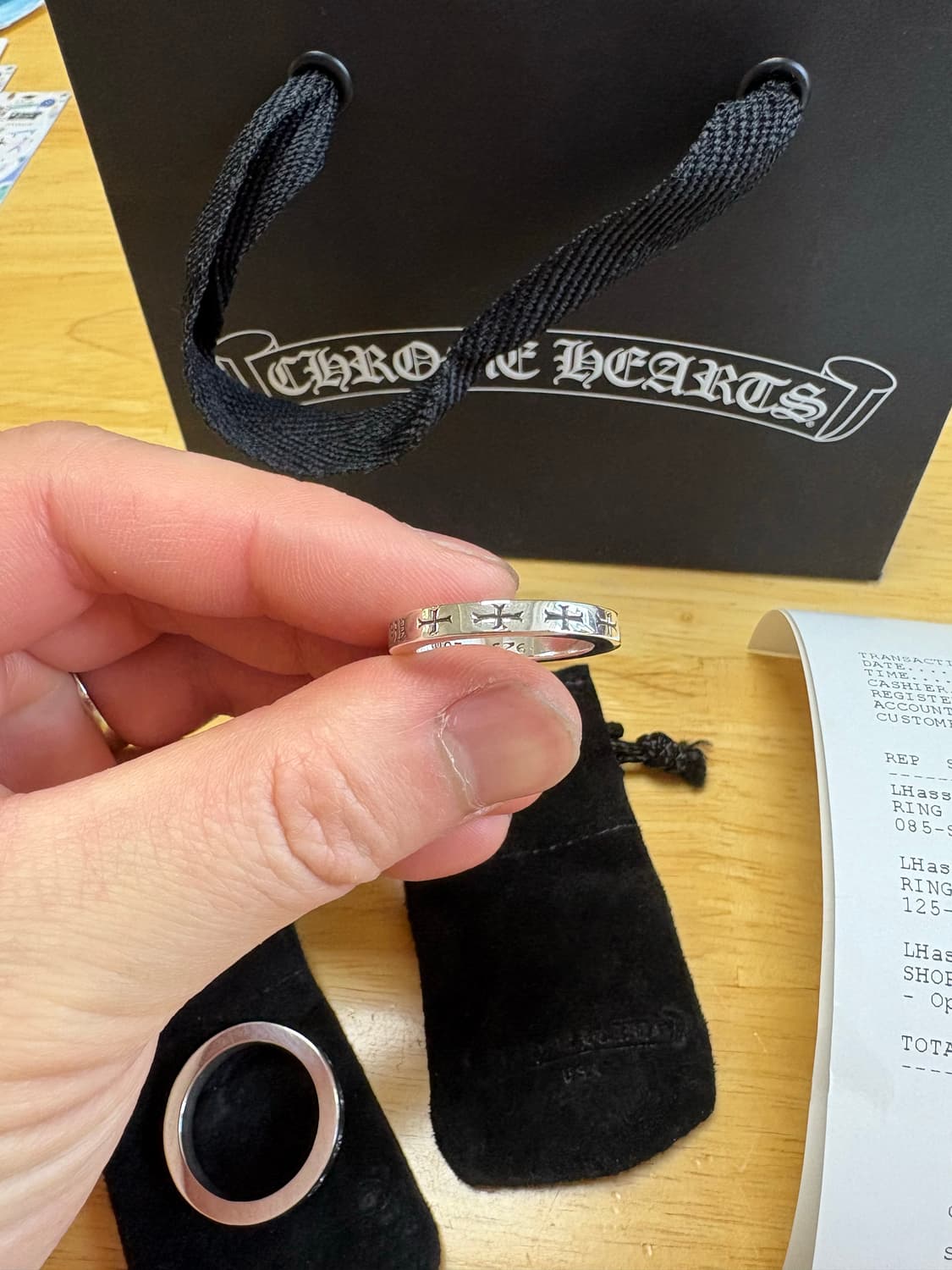 크롬하츠 nyc 퍽유링 3mm us8.5 국내 17-17.5호 상품이미지1