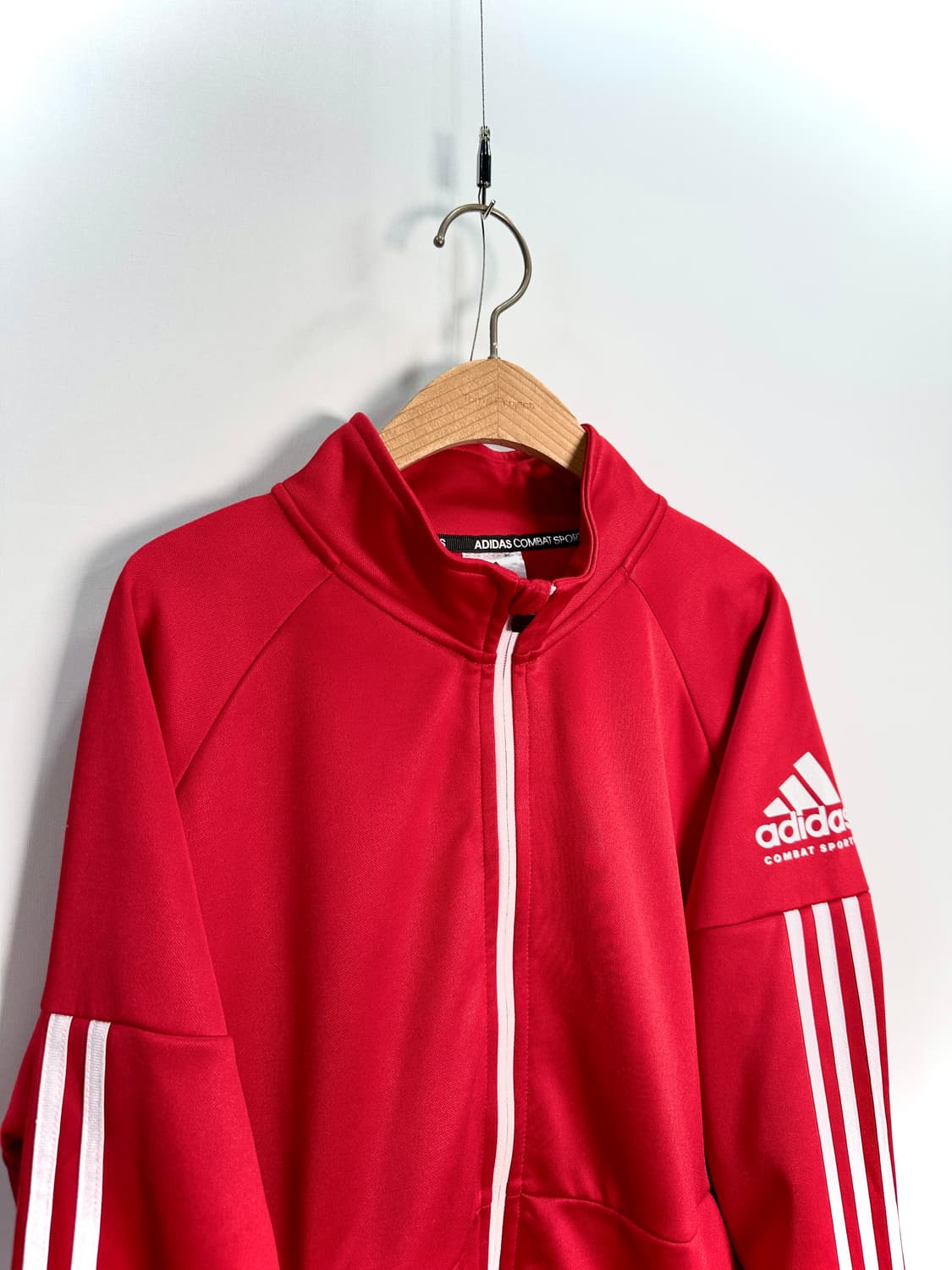 아디다스 컴뱃스포츠 빅로고 빨흰 져지 트랙탑 상품이미지2