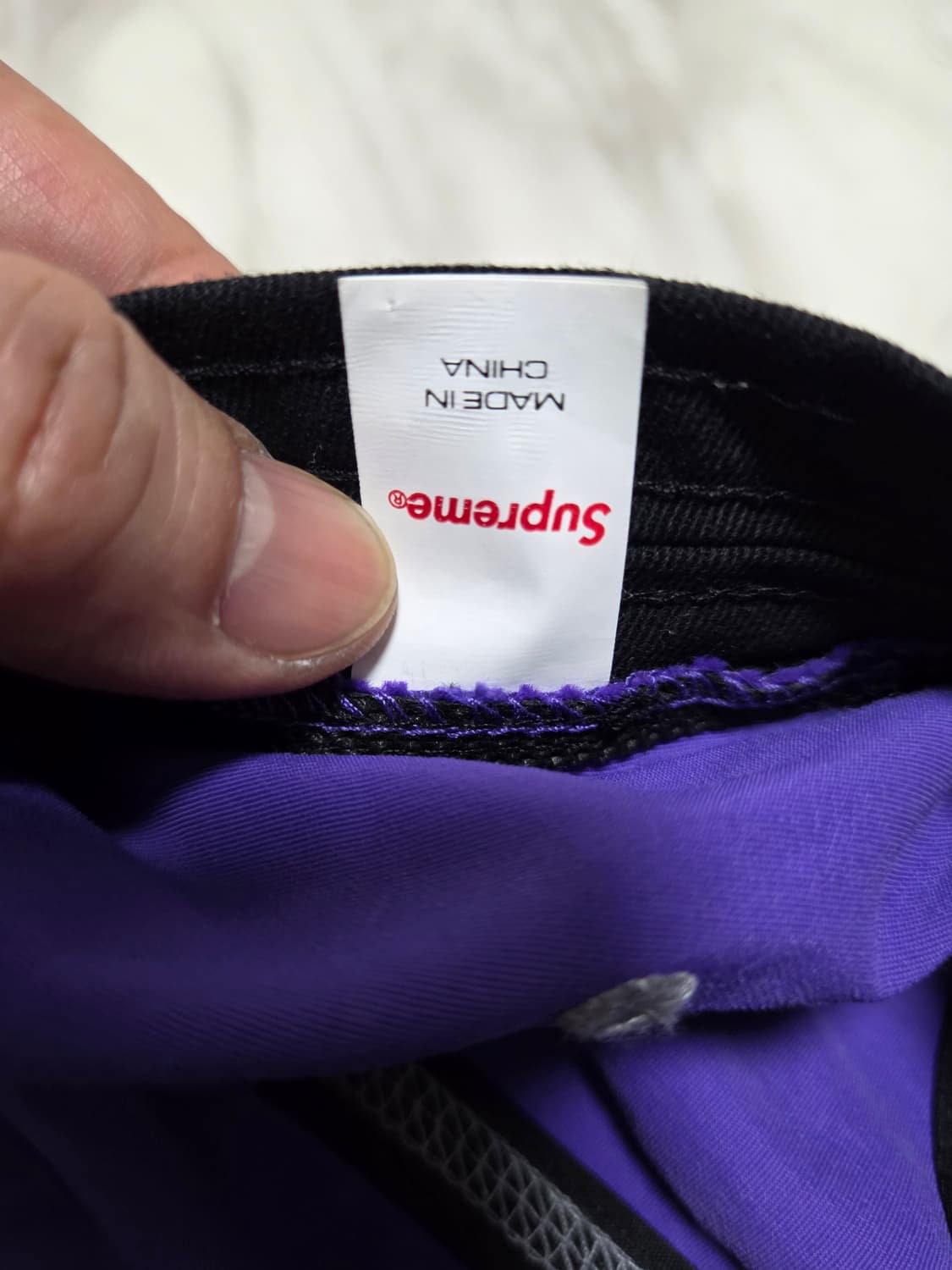 슈프림 리플렉티브 스티치 퍼플 캠프캡 상품이미지10