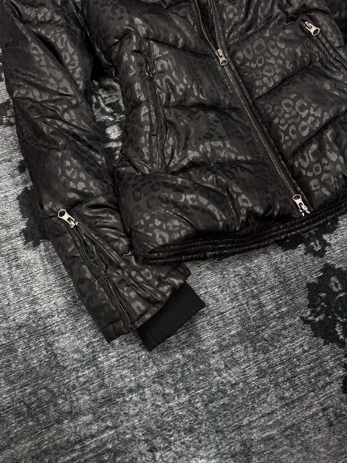 Place plan 00s vkei black leopard fur ja 상품이미지5