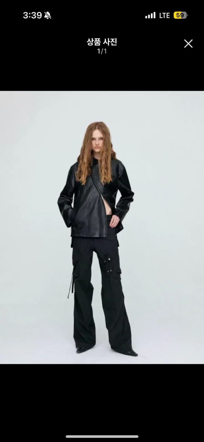 Nache, STRAP CARGO PANTS 블랙 나체 스트랩 카고팬츠  상품이미지1