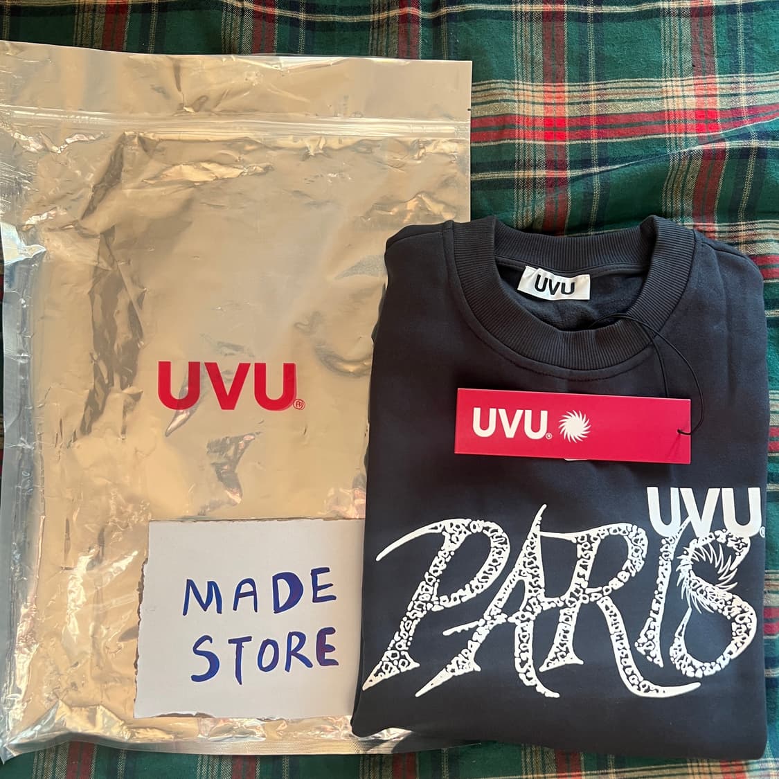 UVU 파리 후드 집업 팬츠 셋업 잉크블루 상품이미지7