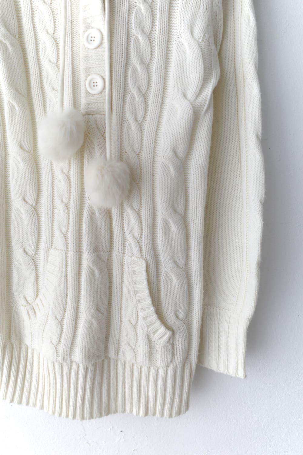 bubble hood long knit 상품이미지4