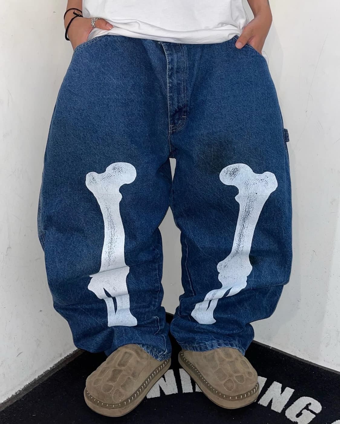 Dickies Bone Custom Denim Work Pants 상품이미지1