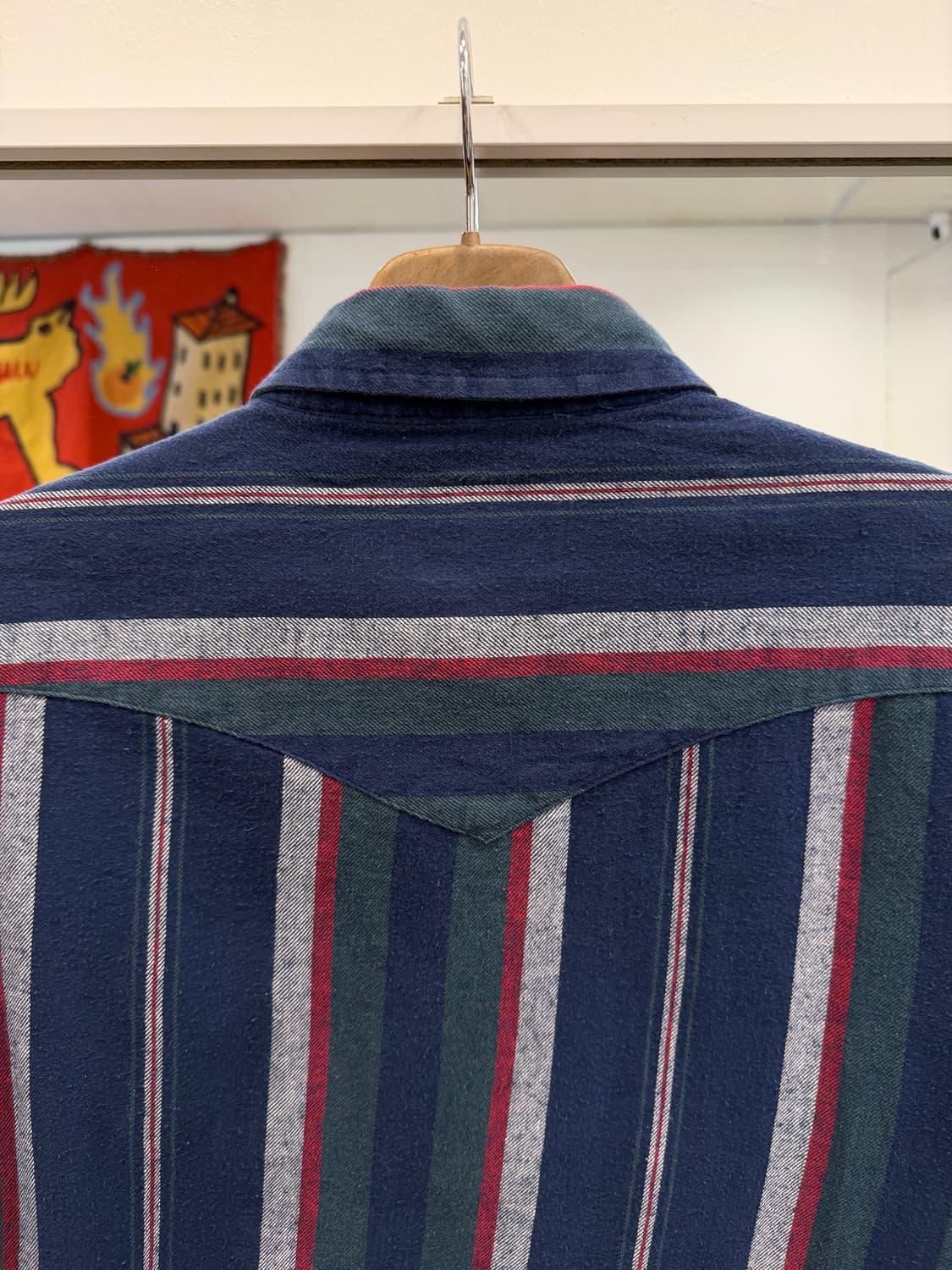 90s Wrangler 랭글러 스트라이프 웨스턴 셔츠 상품이미지6