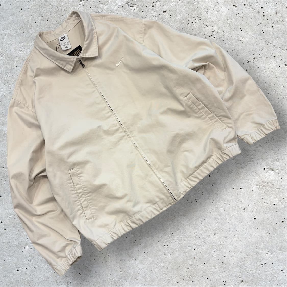 [2XL] 나이키 베이지색 해링턴 코튼 자켓 C199 상품이미지1