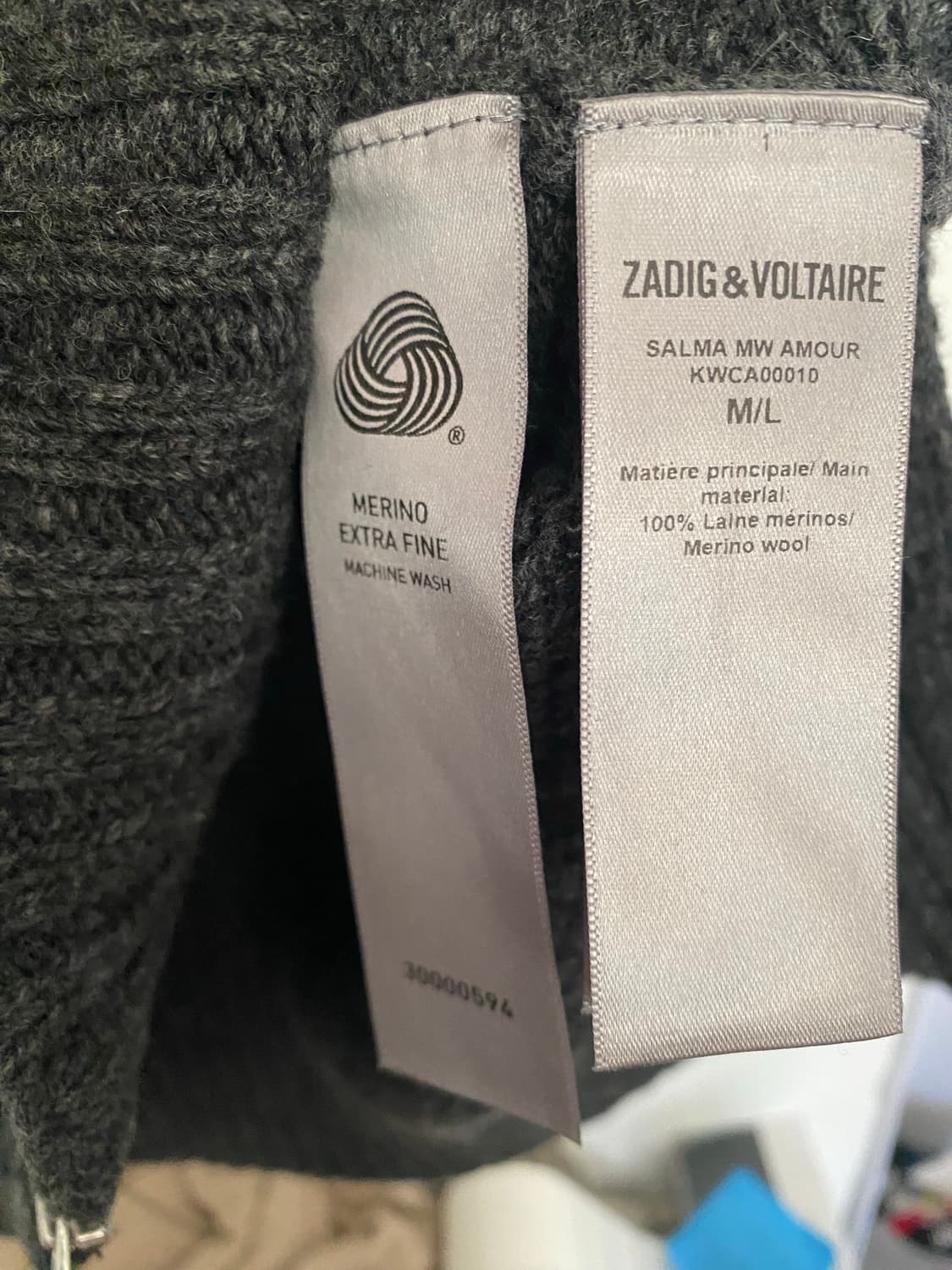 쟈딕앤볼테르 살마 AMOUR 니트 집업 상품이미지7