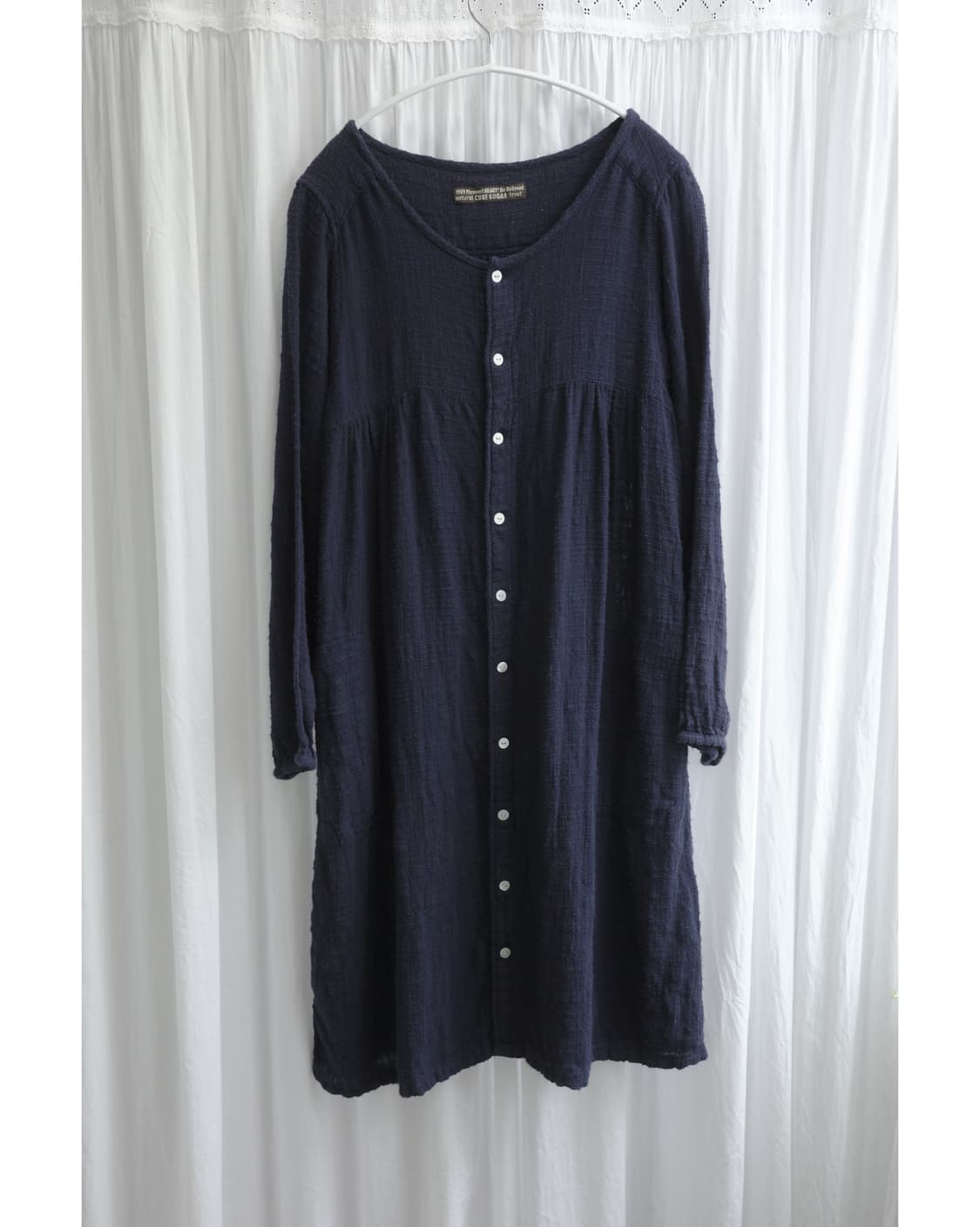 Navy cotton dress 상품이미지1