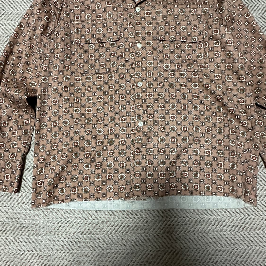 NEEDLES S/S cut-off bottom classic shirt 상품이미지3
