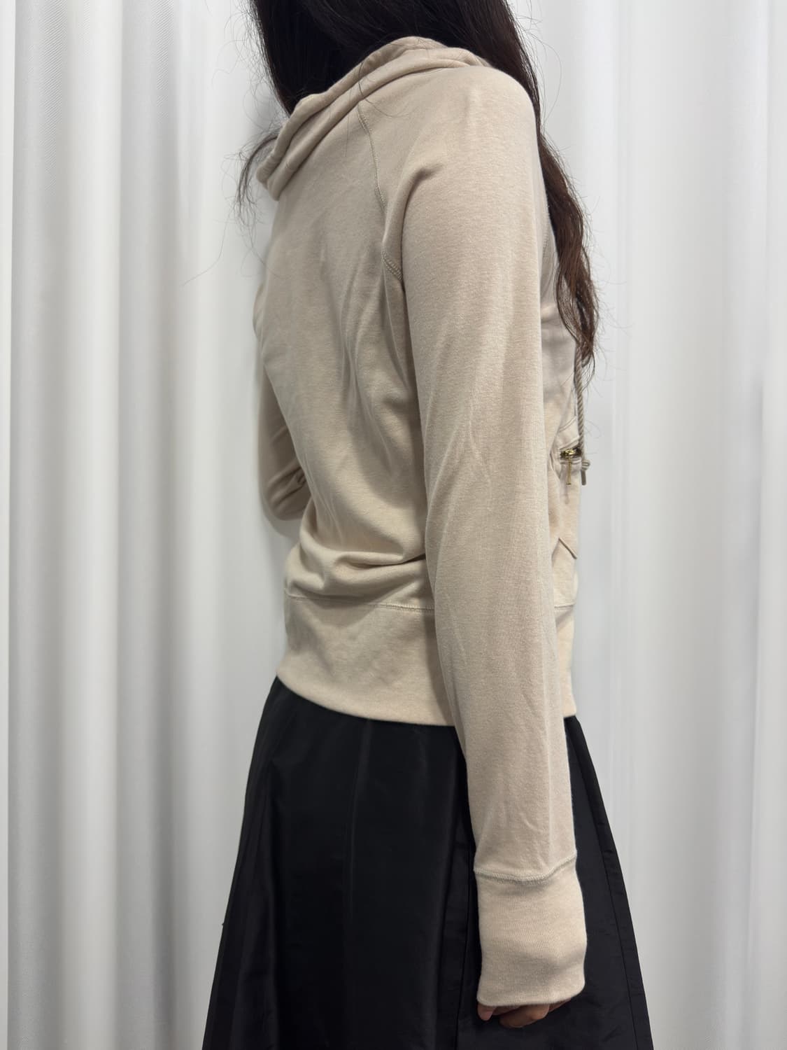 beige hood zipup 상품이미지3