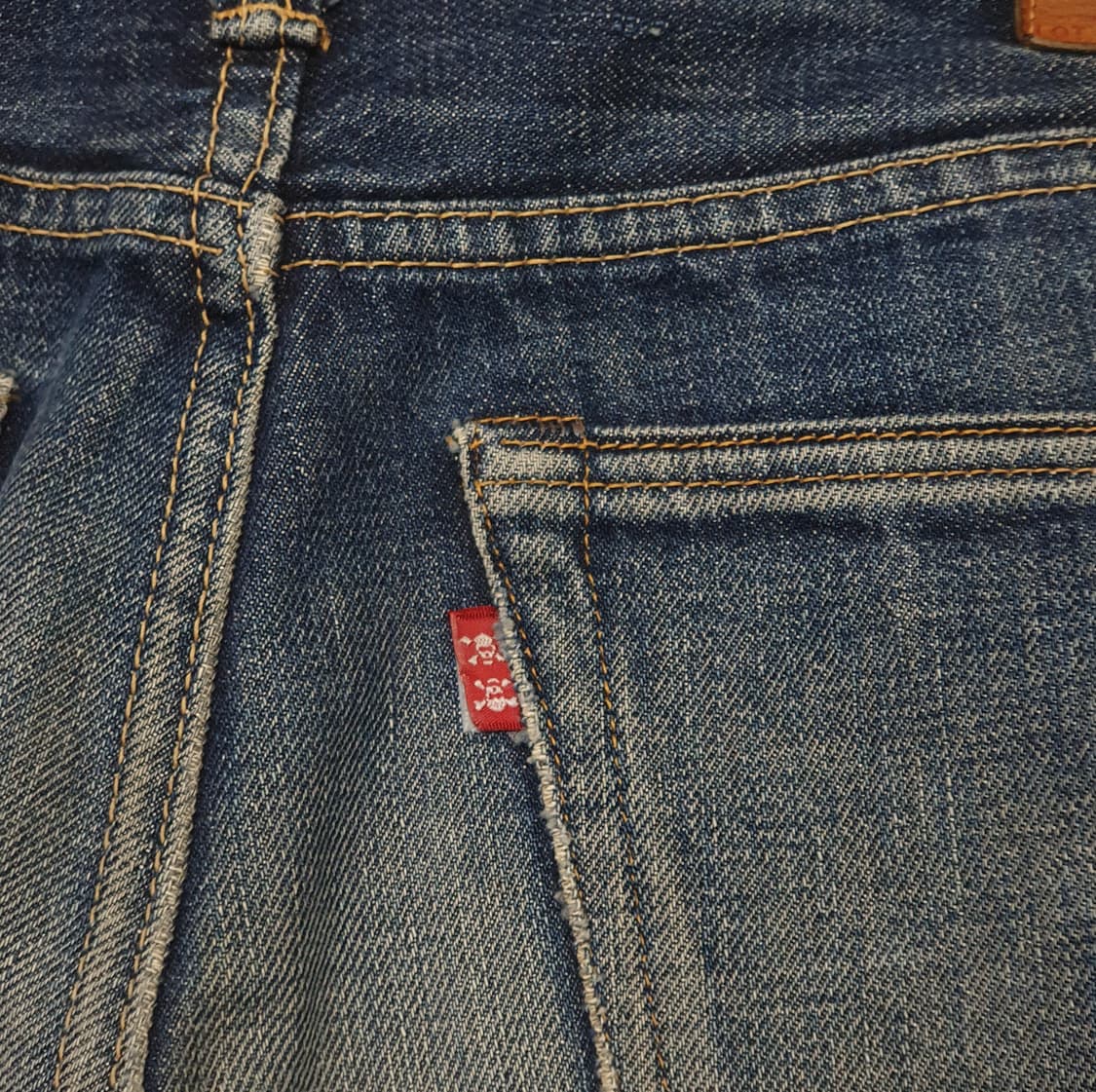 Skull jeans 스컬진 5507xx (32~33) 셀비지 데님 상품이미지6