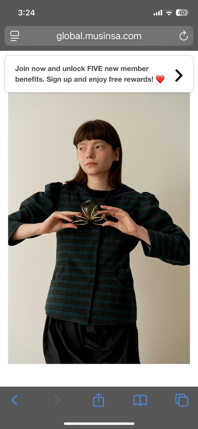 Sinoon lutte jacket 시눈 세일러 루트 자켓 상품이미지2