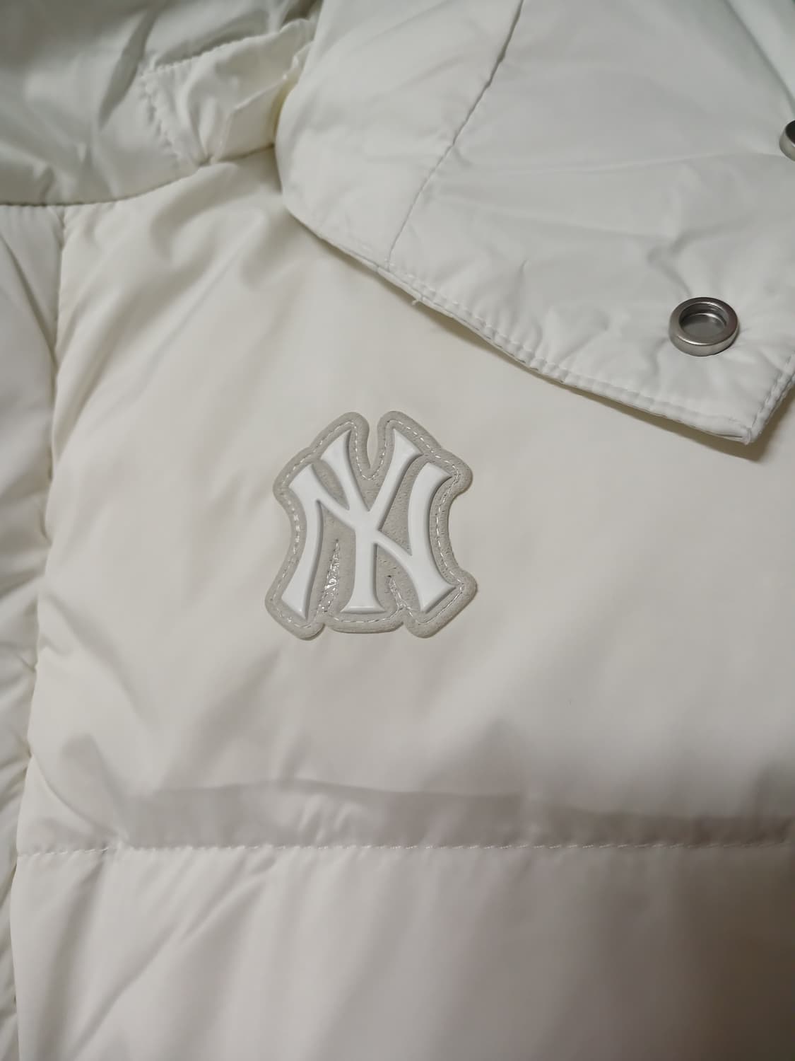 (160,95)MLB 뉴욕양키즈 롱패딩 화이트 상품이미지6