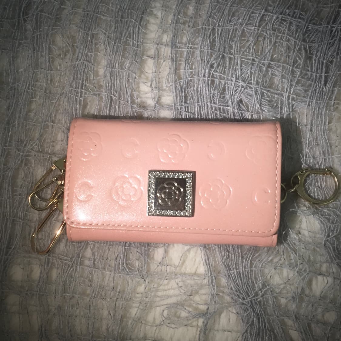 CLATHAS pink rose keyring card wallet 상품이미지9