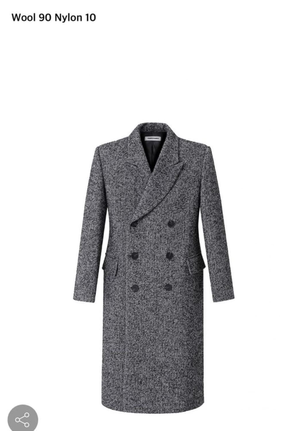 챈스챈스 울 헤링본 더블코트 S 사이즈 (김원중 코트) 상품이미지1