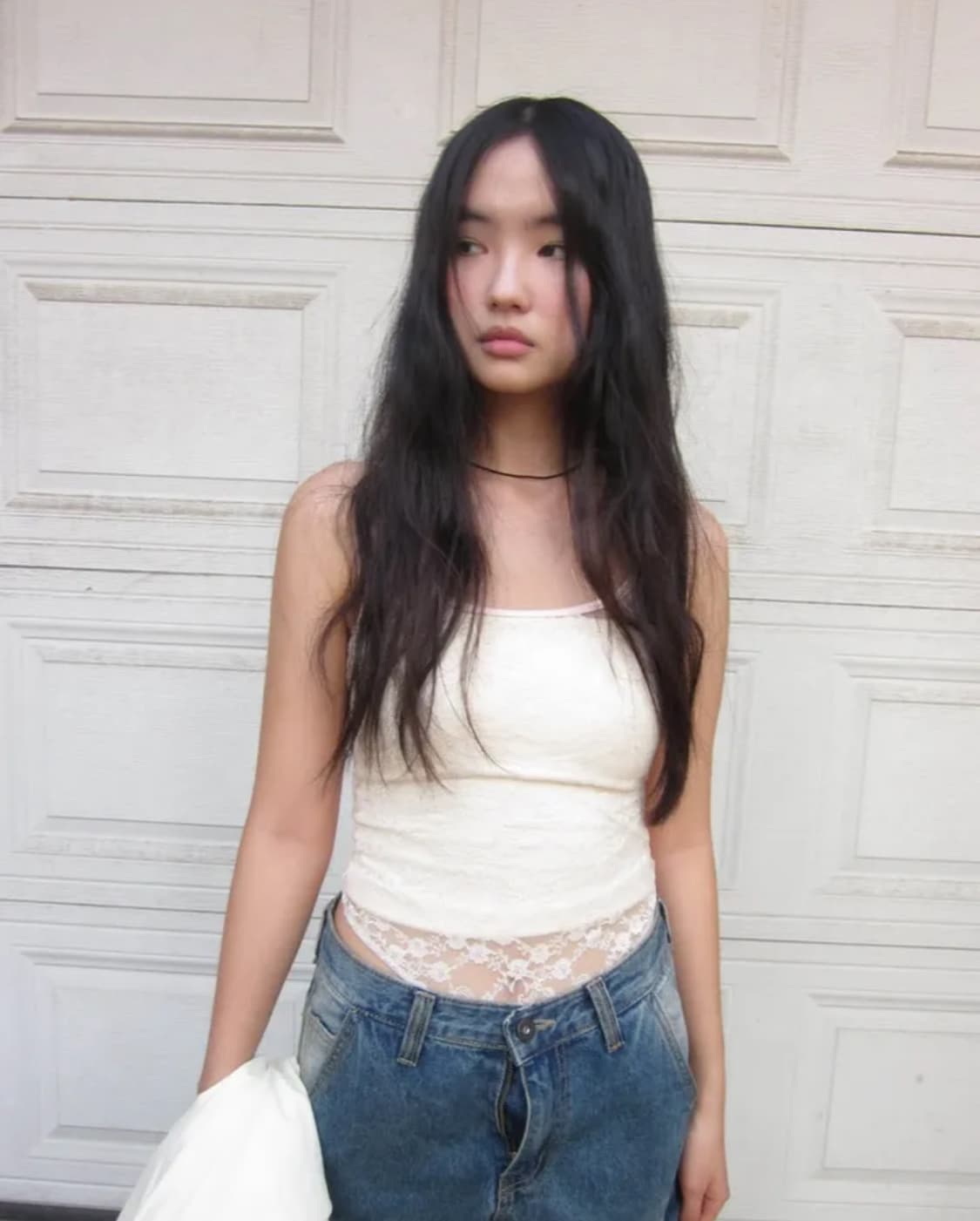 lace jumpsuit white 상품이미지1