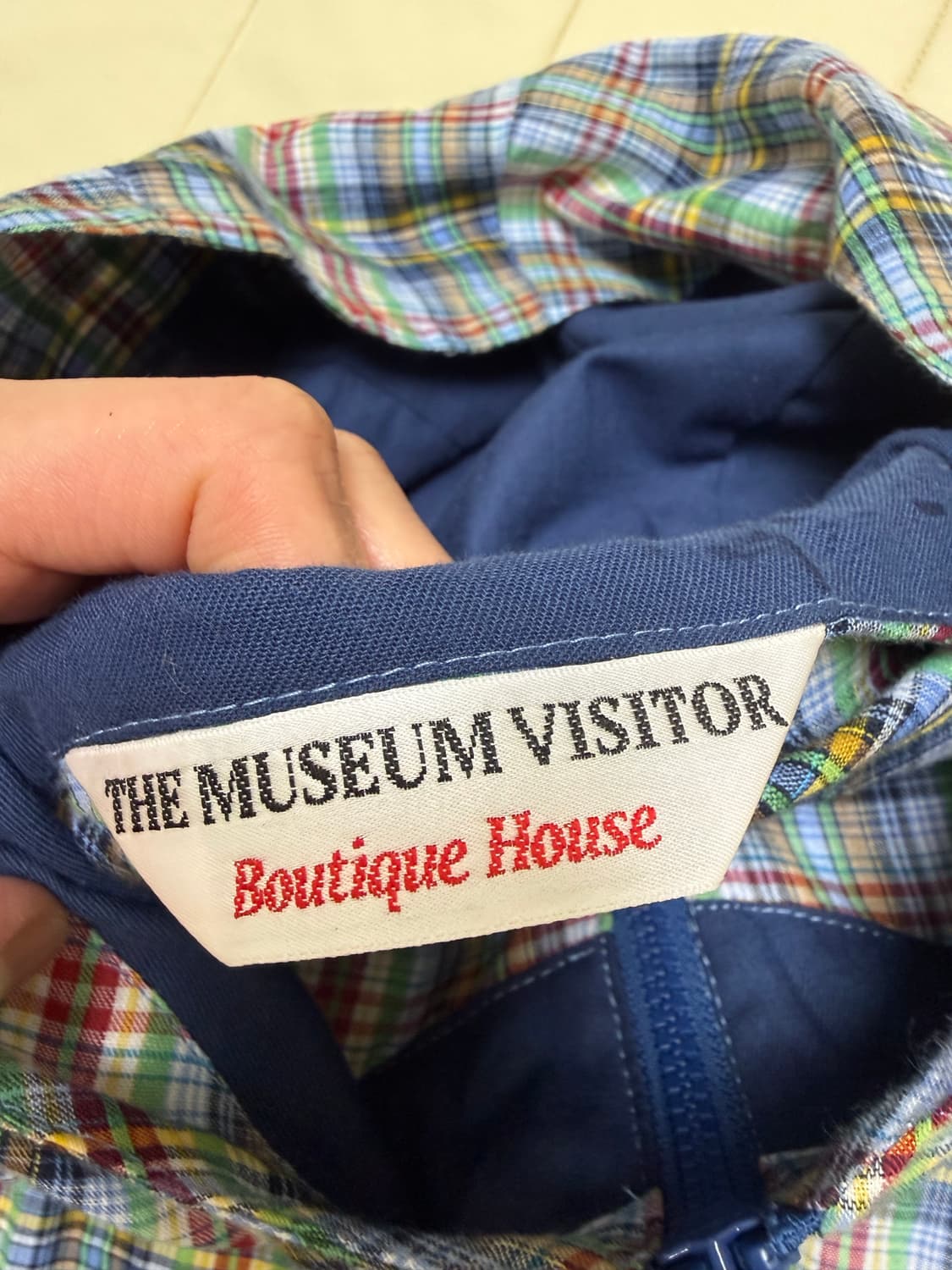 더뮤지엄비지터 LOVE CHECK JACKET L 사이즈  상품이미지2