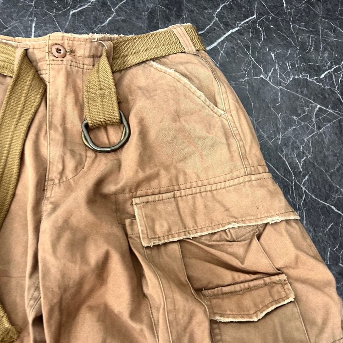 B.C.B.S 조거 스트링 벨티드 와이드 카고 팬츠 상품이미지7