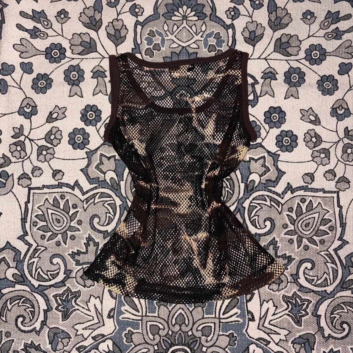 Japanese vintage 카모 메쉬 슬리브리스 상품이미지5