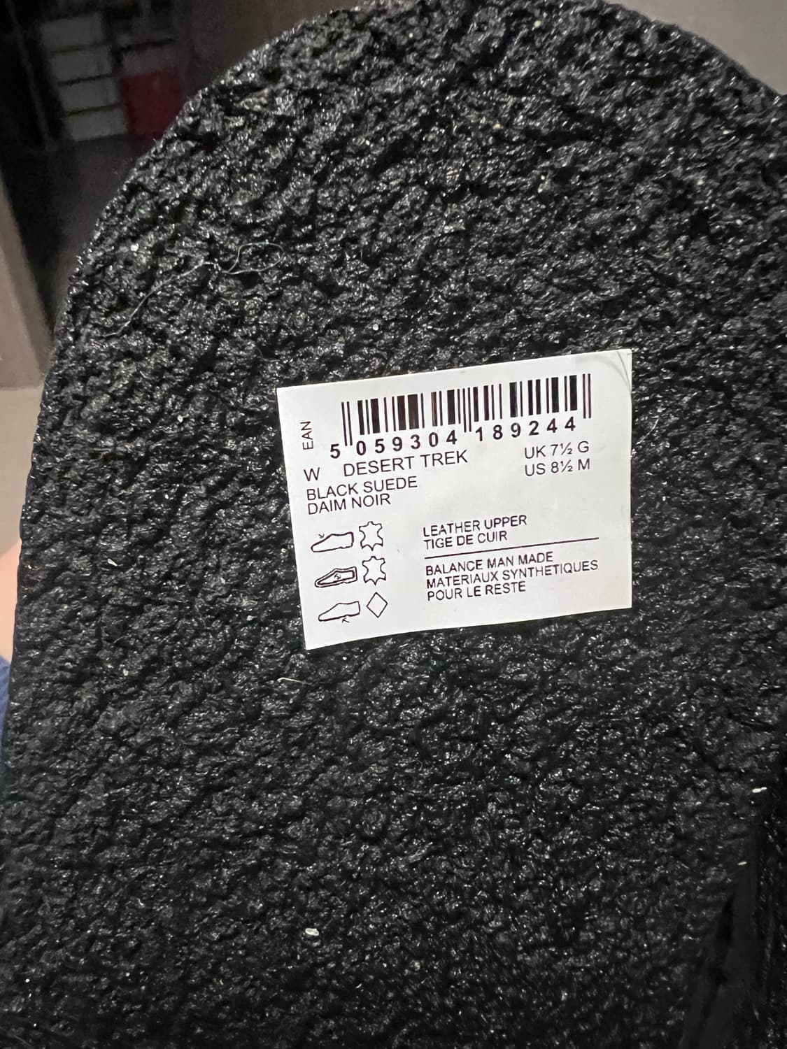 클락스 데저트 트랙 블랙 스웨이드 UK7.5 상품이미지3