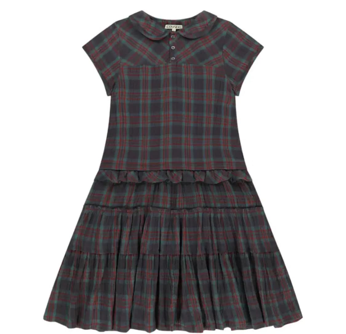 (구함!) 코이세이오 로우 엣지 체크 원피스 퍼플 사이즈 2 상품이미지1