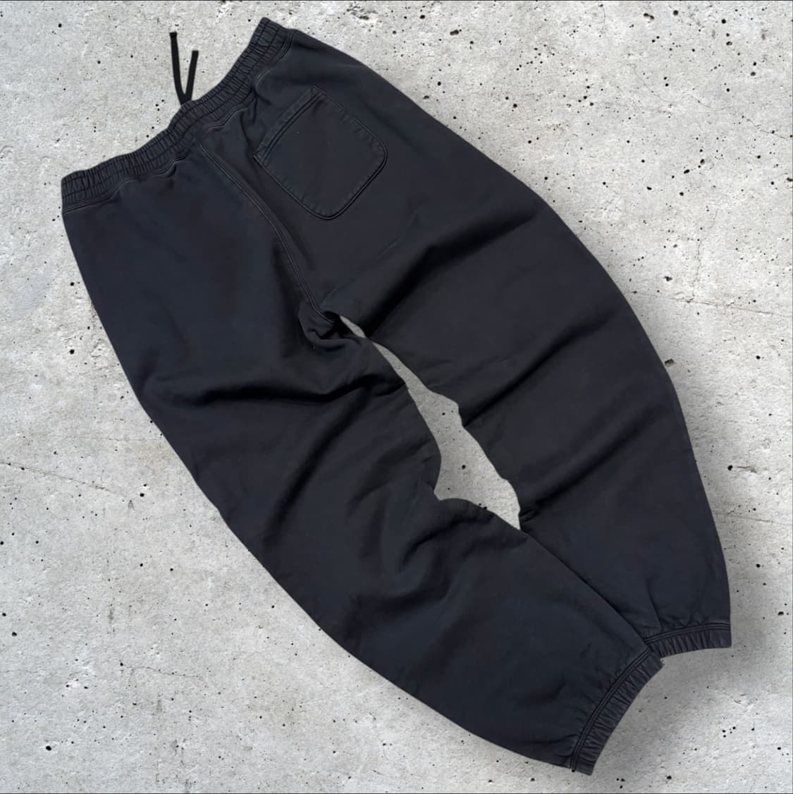 [M] 23s 스투시 오버다이드 블랙 스웻 팬츠 C320 상품이미지2