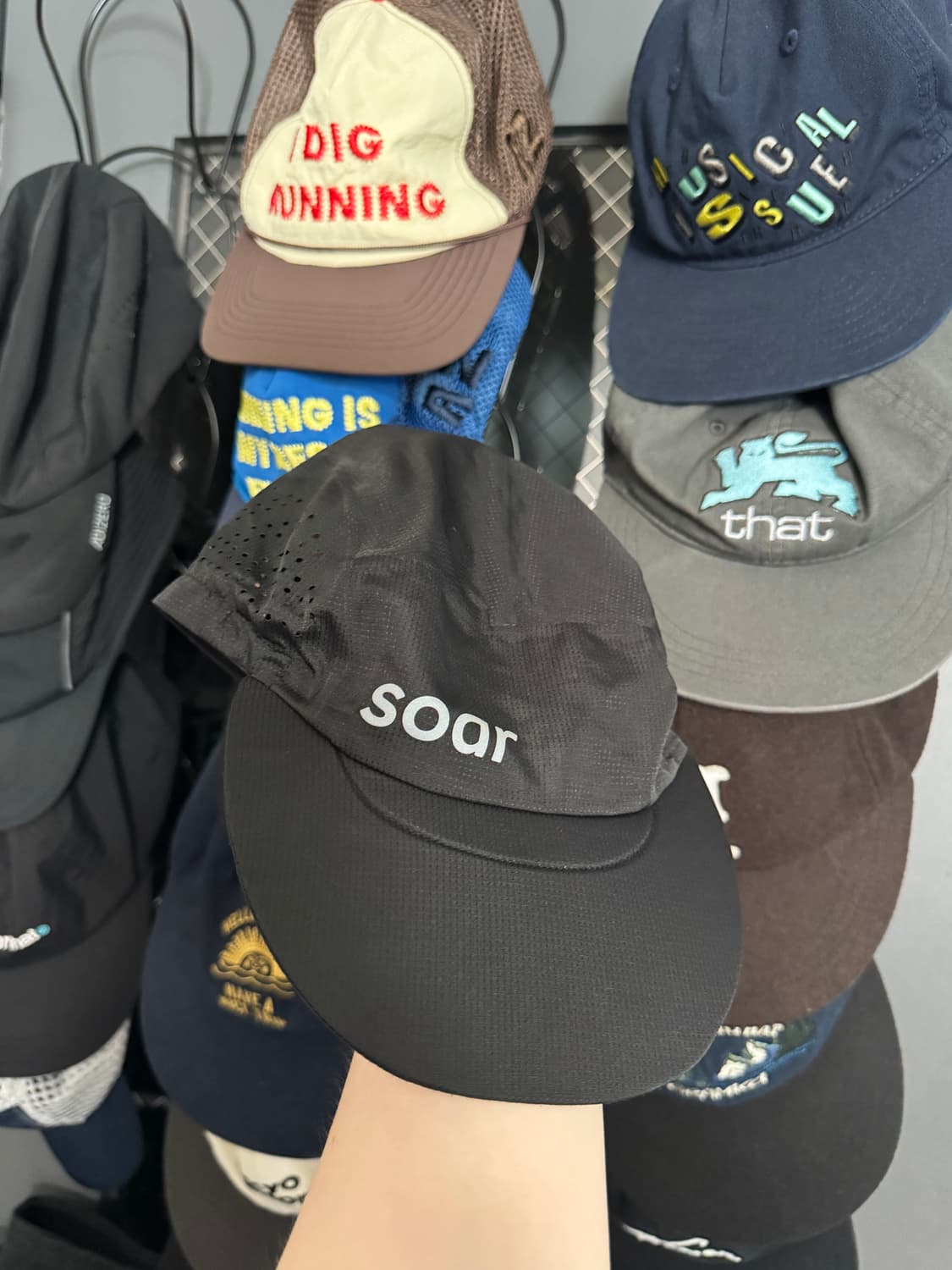 soar running cap black 소어 러닝캡 블랙 상품이미지2