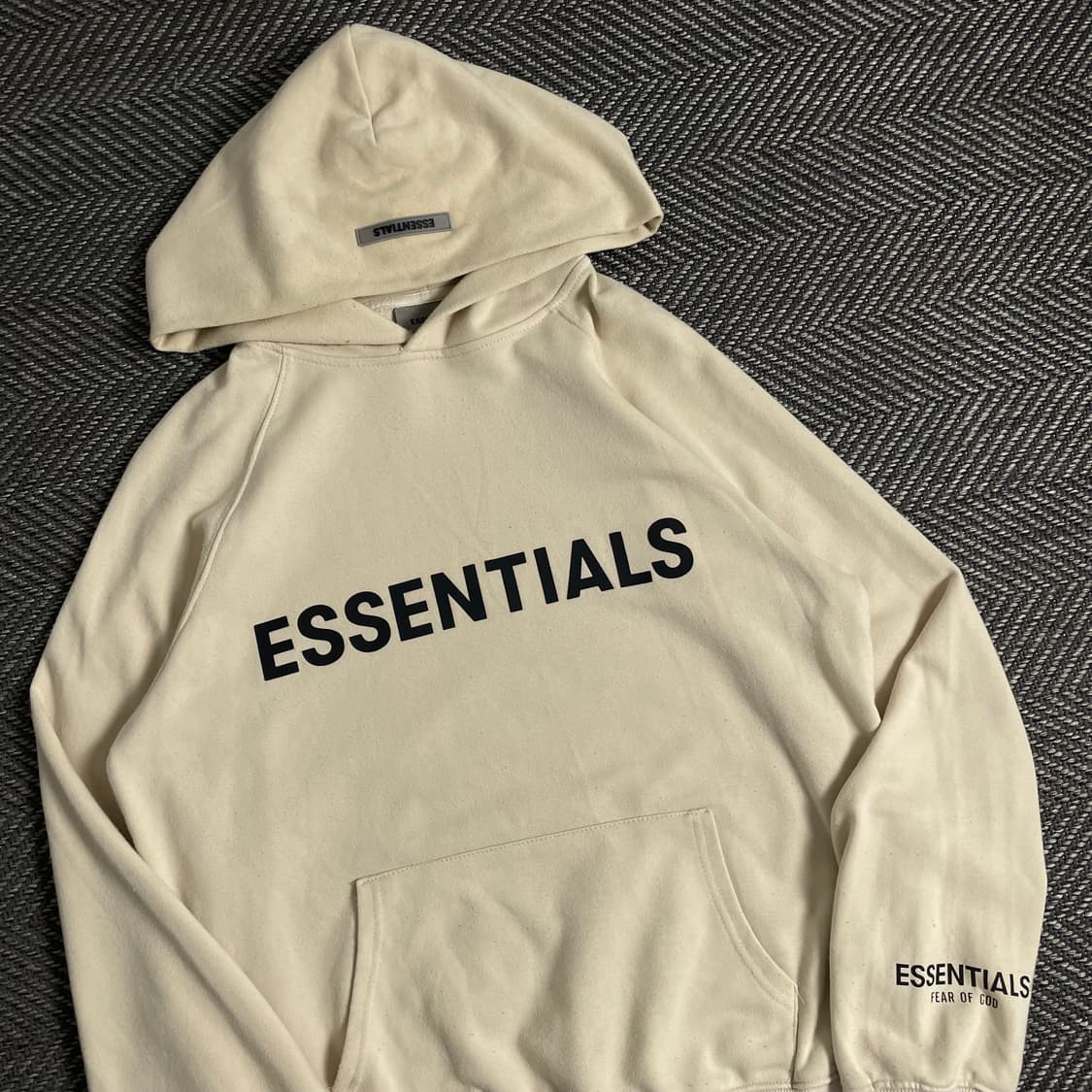 피어오브갓 에센셜 빅로고 박시핏 후드 티셔츠y 3458 상품이미지1