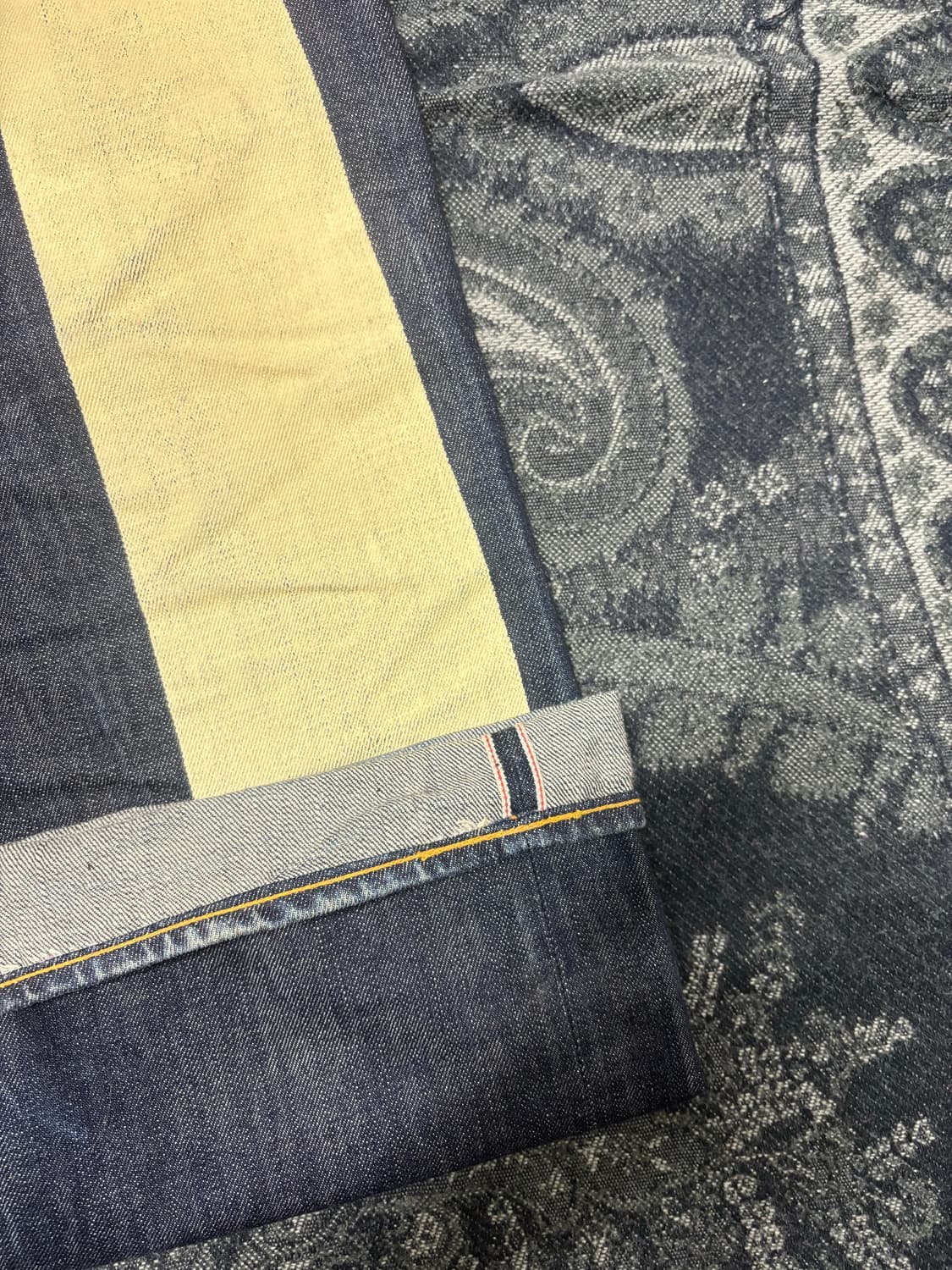 에비수 재팬 2001 빅로고 셀비지 데님팬츠 상품이미지2