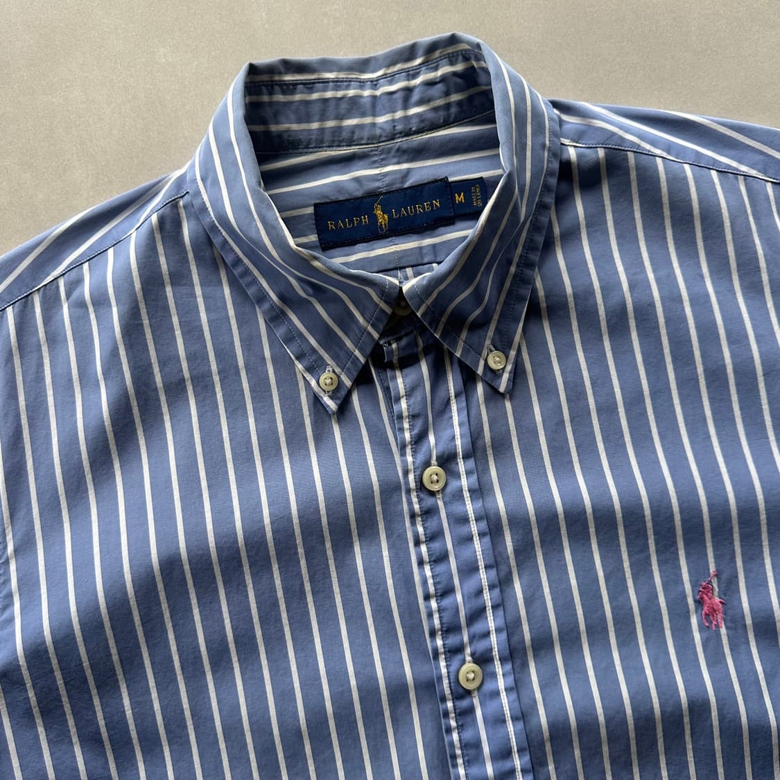 [M]폴로 랄프로렌 블루 스트라이프 셔츠 상품이미지8