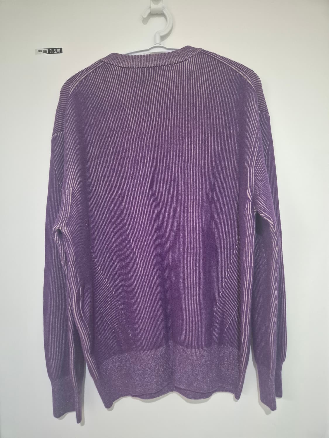 르마드 투톤 사선 라운드 니트 상품이미지4