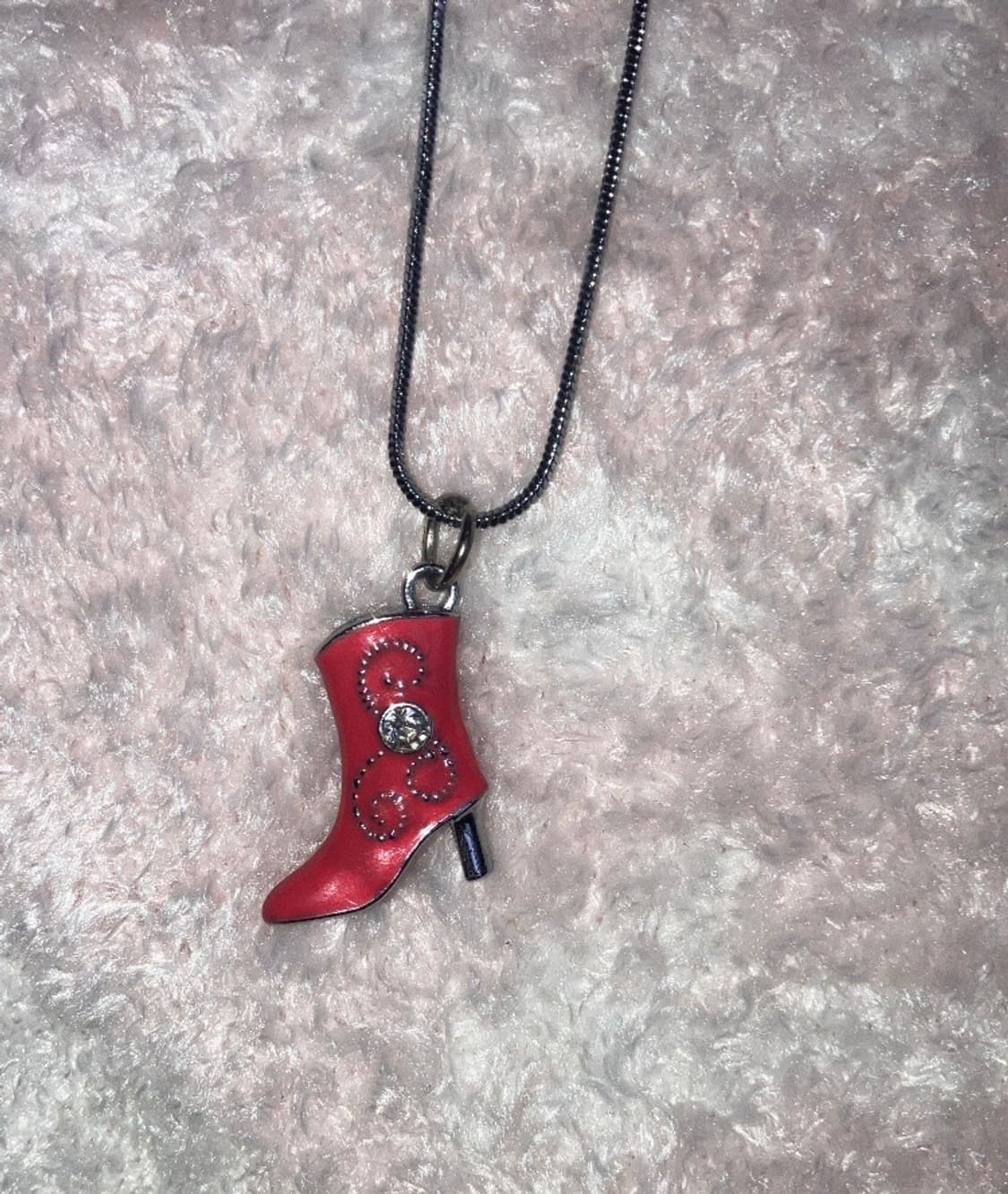 jpn 핑크 부츠 목걸이 상품이미지1