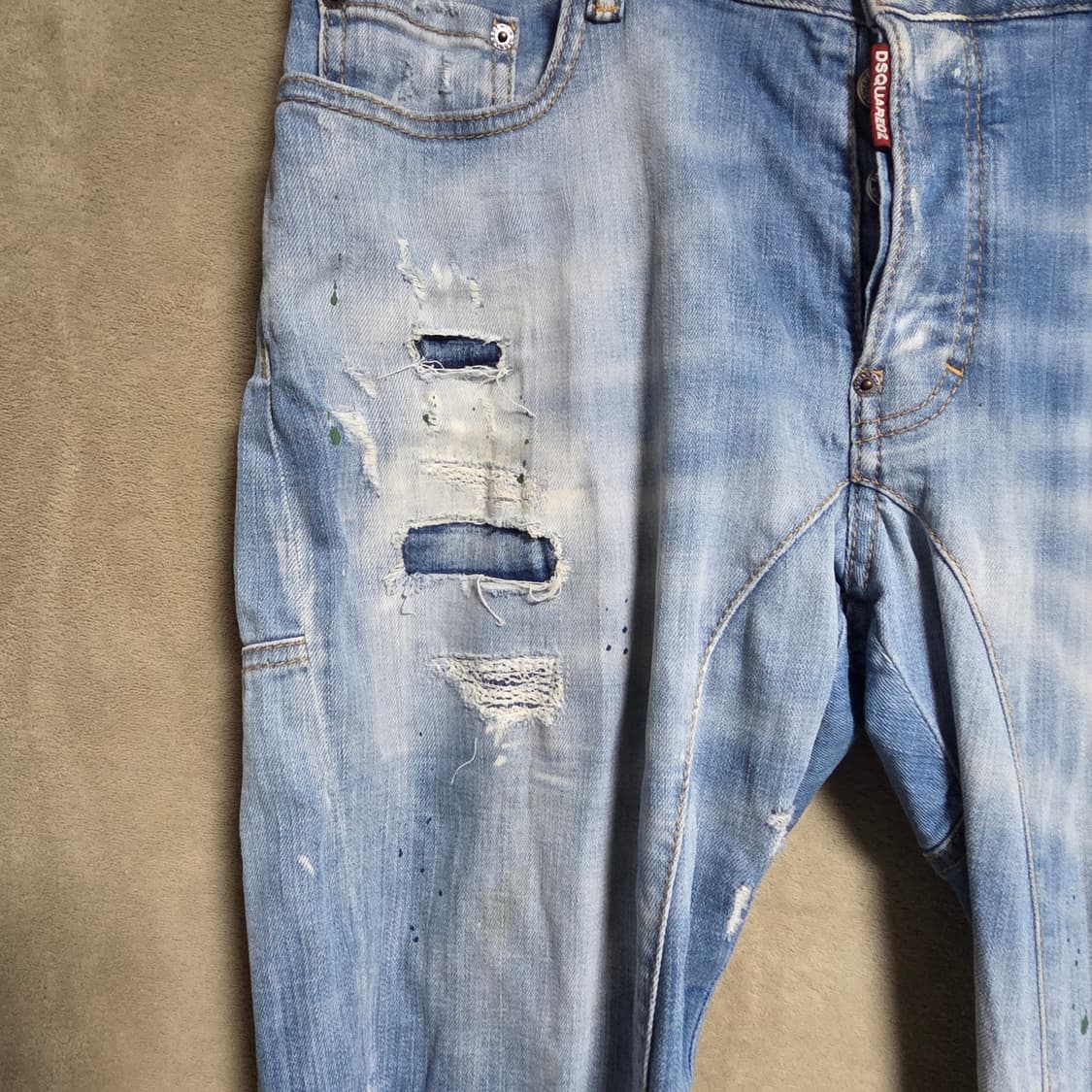 디스퀘어드2 데미지 워싱 진 청바지 남자바지 52 (34-36) 상품이미지4