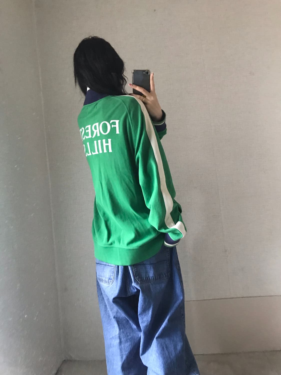 폴로 그린 오버핏 트랙 집업 상품이미지4