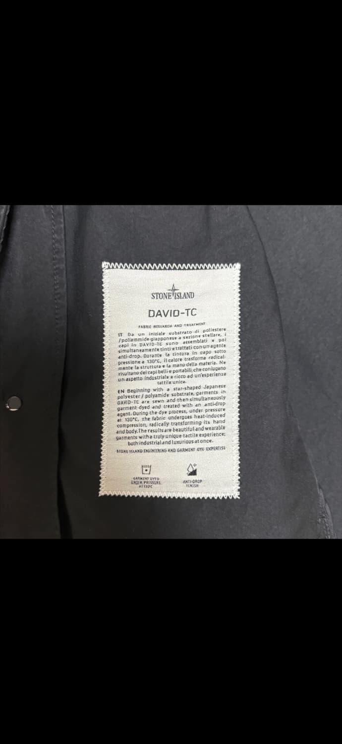 스톤아일랜드 DAVID-TC 블랙 자켓 L 상품이미지6