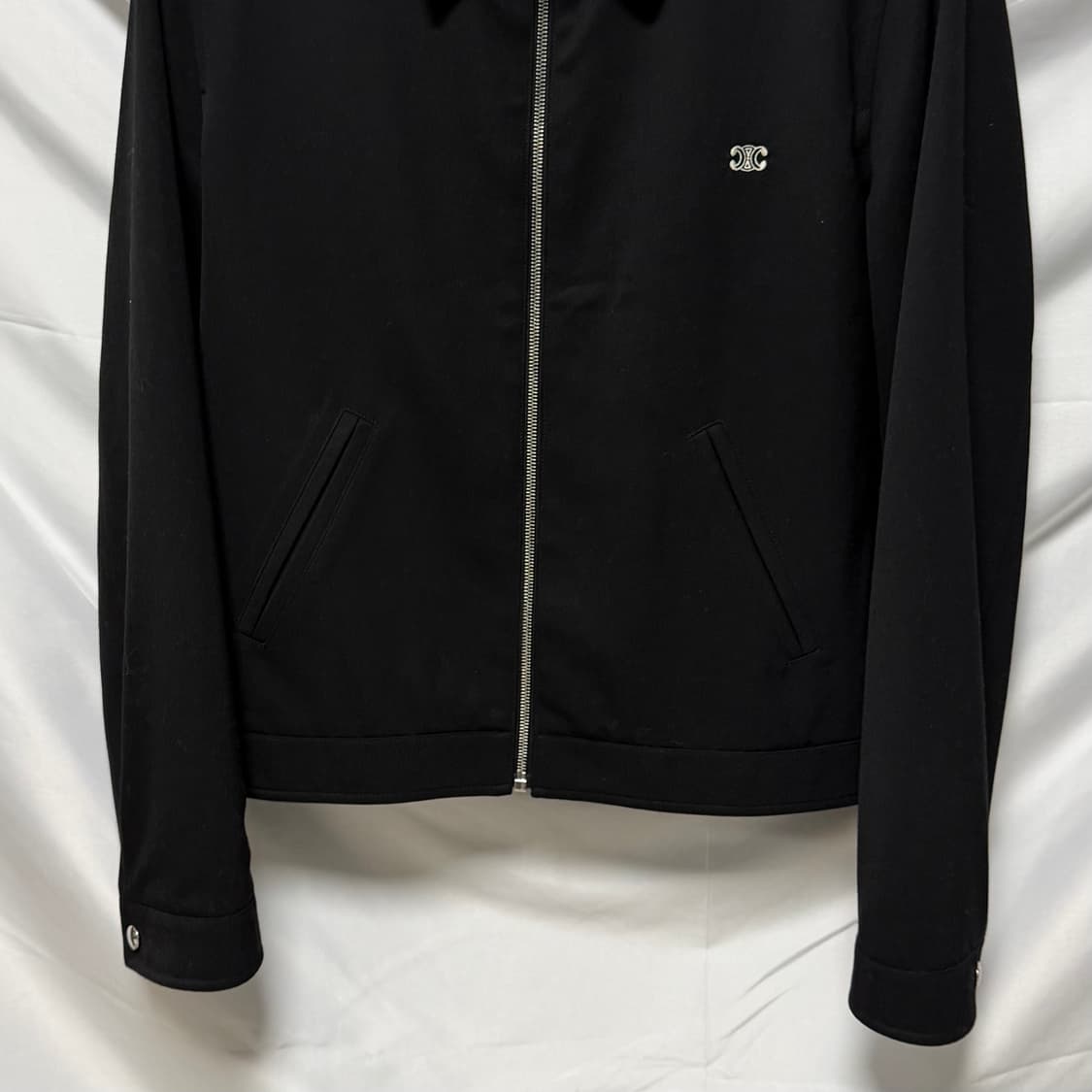 [S+급/50] 셀린느 트리오페 울 블루종 자켓 블랙 상품이미지3